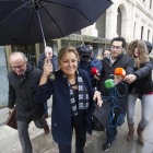 Rosa Valdeón el día que acudió a declarar al TSJ a Burgos.-ICAL