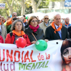 Centenares de personas participan en una marcha con motivo de la Salud Mental en Valladolid-ICAL