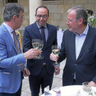 Juan Martínez Majo, Víctor Alonso y Antonio Silván, en la presentación de ‘Cocinando con lo nuestro’-ICAL