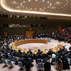 Pleno del Consejo de Seguridad durante una reunión sobre el mantenimiento de la paz y la seguridad internacionales.-ONU