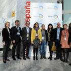 La concejala Ana Redondo con el resto de socios de la plataforma Saborea España.-DV