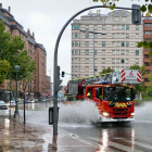 Calles anegadas por las lluvias de la DANA en Valladolid el 3 de septiembre. -E.M.
