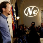 El secretario general de Podemos se ve ganador: "Se respira remontada".-JUAN MANUEL PRATS