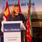 La presidenta de la Diputación, Mayte Martín Pozo, durante su intervención en el Día de la Provincia de Zamora.-ICAL