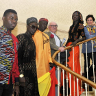 Presentación de 'Moda en África' Acuden José Manuel Tamayo como gerente de la Fundación Haiac (1D), el diseñador de modas Alioune Sene(1I) y la Concejala de Cultura, Marifé Santiago (2D).-ICAL