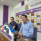 Braulio, junto a Villar en la sala de prensa.-M.Á. Santos