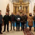 Presentación de la cartela en el retablo de Ventosa de la Cuesta.-EUROPA PRESS