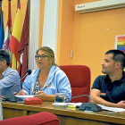 Julián Rodríguez Santiago, Teresa López y Jorge Barrragán ayer, en un momento de la sesión plenaria.-S.G.C.