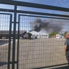 Incendio en la carretera Renedo