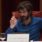 Oleguer Pujol, durante su declaración ante la comisión Pujol del Parlament, en el 2015.-FERRAN NADEU