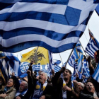 Manifestación en Atenas por el nombre de Macedonia, este domingo, 4 de febrero.-AFP / VALERIE GACHE
