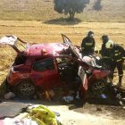 Accidente de tráfico en el kilómetro 315 de la carretera N-234 a la altura de Torrubia (Soria)-ICAL