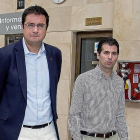Óscar López y Luis Tudanca en una imagen de archivo.-ICAL