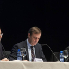 Mesa redonda sobre la Justicia Universal, en la que intervienen Fernando Grande-Marlaska Gómez, vocal del Consejo General del Poder Judicial (CGPJ); José Ramón Navarro Miranda, presidente de la Audiencia Nacional; y Ángel Juanes Peces, vicepresidente del -Ical