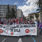 Manifestación con motivo del 1º de Mayo, Día Internacional de los Trabajadores, celebrada en Ávila-ICAL