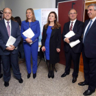 La secretaria de Estado de Presupuestos y Gastos, Marta Fernández Currás; y la consejera de Economía y Hacienda, Pilar del Olmo, inauguran el acto de lanzamiento del Programa Operativo FEDER de Castilla y León 2014-2020-Ical