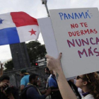 Protestas masivas en Panamá en contra del Gobierno.-EFE