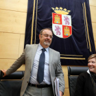 Fernando Rey, comparece ante la Comisión de Economía y Hacienda de las Cortes de Castilla y León.-ICAL