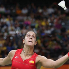 Carolina Martín, en una acción del partido de cuartos de final.-EFE / ESTEBAN BIBA