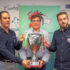Mario Arranz, Carlos Sainer y Nacho González, durante la presentación de la Copa de Castilla y León.-EM