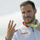 Saúl Craviotto, con la medalla de bronce en K1 que ganó en los Juegos de Río.-EFE