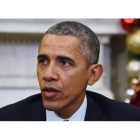 Barack Obama habla sobre el uso de las armas de fuego desde el Despacho Oval.-AFP / JIM WATSON