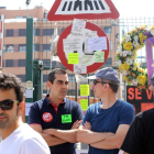 Los trabajadores de Lauki prosiguen con sus concentraciones.-ICAL