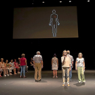 Ensayo general de 'Mapas', de La Nave Sénior en el Calderón. | PABLO REQUEJO.