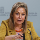 La vicepresidenta y portavoz de la Junta de Castilla y León, Rosa Valdeón, comparece en rueda de prensa posterior al Consejo de Gobierno-Ical