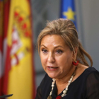 La vicepresidenta y portavoz, Rosa Valdeón, informa de los acuerdos alcanzados en el Consejo de Gobierno.-ICAL