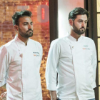 Montoro y Manu, esperando la decisión del jurado en 'Top chef'.-ATRESMEDIA