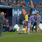 Luis César durante el partido en Pamplona.-PHOTO-DEPORTE