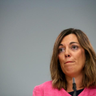 La consejera portavoz de la Junta, Milagros Marcos, durante la rueda de prensa posterior a la reunión del Consejo de Gobierno de Castilla y León-ICAL