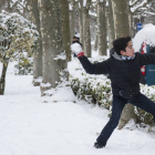Tercer dia de nieve en la capital burgalesa-Ical