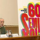 Fernando Trueba , ayer, durante su charla en el aula Mergelina de la Universidad de Valladolid.-Pablo Requejo