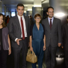 Iratxe García y Pedro Sánchez, en una imagen de archivo durante una reunión en el Congreso.-BERNARDO DÍAZ