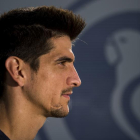 Gerard Moreno, jugador franquicia del RCD Espanyol, relata su evolución en el club perico, el trato con los entrenadores y su deseo de jugar con La roja en un futuro, entre otros temas.-JORDI COTRINA