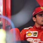El monegasco Charles Leclerc (Ferrari) domina los primeros ensayos del GP de Bélgica de F-1, en Spa.-AFP / KENZO TRIBOUILLARD