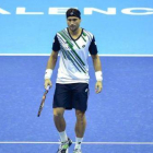 Ferrer, durante el partido de semifinales del torneo de Valencia contra Murray.-Foto: AFP / JOSÉ JORDÁN