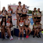 Podio del Campeonato Absoluto de CyL de relevos 4x100.-EL MUNDO