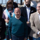 María Teresa Gago, ex procuradora de Ciudadanos, José María Barrios, presidente del PP en Zamora, y José María Prada, candidato del PP a la alcaldía en Zamora. -ICAL