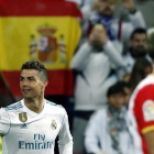 Cristiano Ronaldo celebra un gol ante el Girona.-EFE