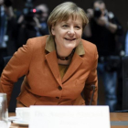 Merkel comparece ante la comisión de investigación por el espionaje masivo.-EFE / CLEMENS BILAN