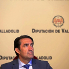 Juan Carlos Suárez-Quiñones durante la presentación del nuevo convenio, ayer en el Palacio de Pimentel.-ICAL