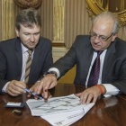 l alcalde de Burgos, Javier Lacalle, se reúne con el presidente de Campofrío, Pedro Ballvé, sobre el nuevo proyecto industrial de la compañía Campofrío-Ical