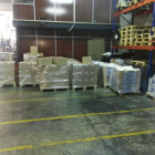 Imagen del almacén donde se han incautado 1,3 millones de carteles, dípticos y folletos del referéndum-PERIODICO (ACN)