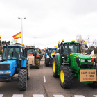 Tractorada convocada por Asaja y UPA-COAG en Valladolid para exigir soluciones. -ICAL