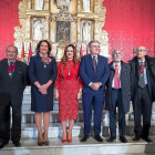 Manuel Estella, Josefa García Cirac, Silvia Clemente,José Manuel Fernández Santiago, Dionisio Llamazares y Carlos Sánchez Reye, los seis presidentes que ha tenido el Legislativo.-PABLO REQUEJO