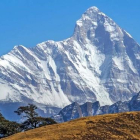 Vista del pico Nanda Nevi, en el Himalaya.-