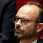 El primer ministro francés, Edouard Philippe, en el parlamento este miércoles.-CHARLES PLATIAU